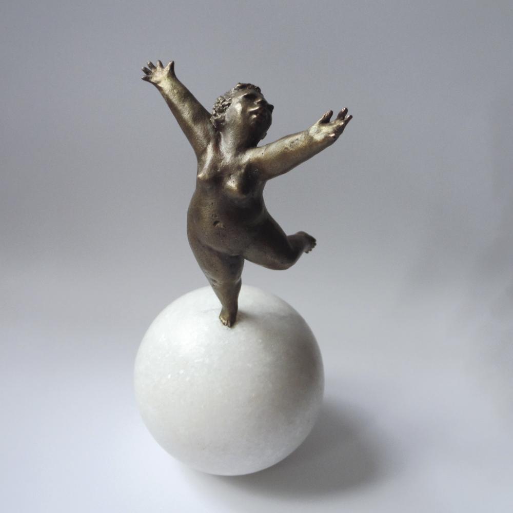 Leicht und frei, Bronze, 2015, Günter Kaden 