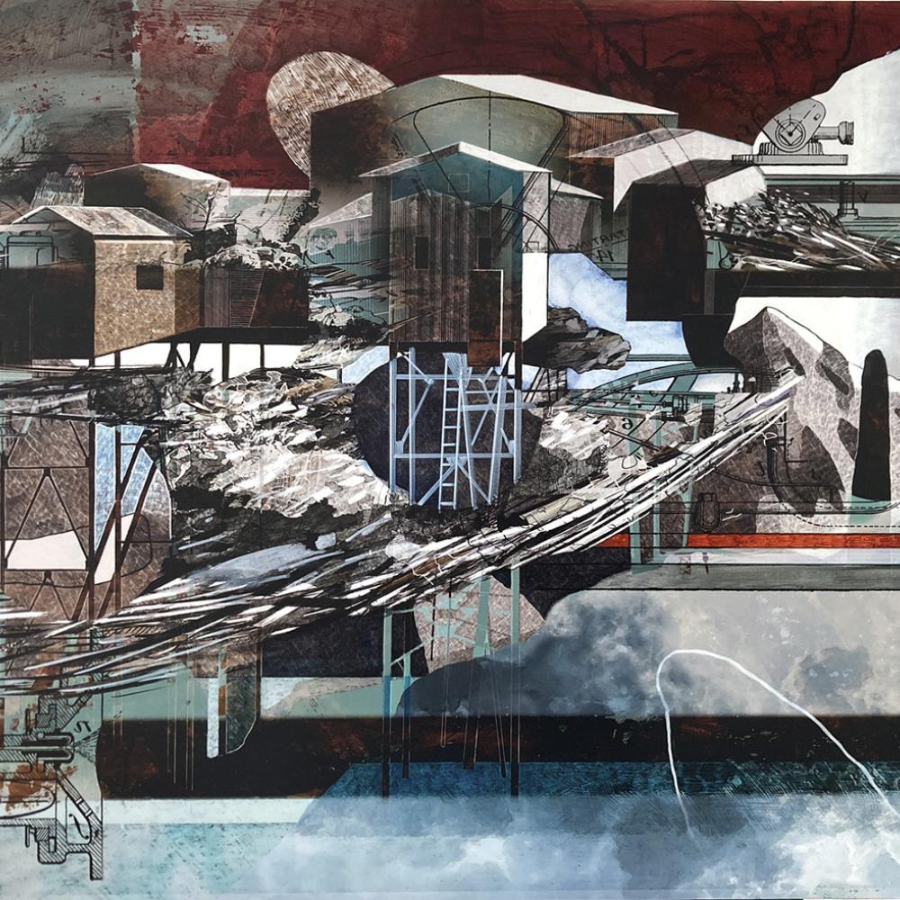 Longyearbyen, gemalt von Rando Geschewski